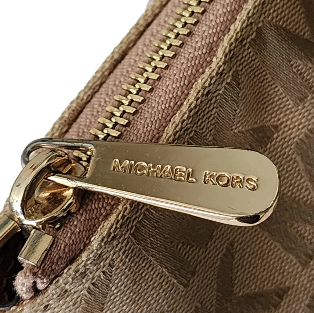 Michael Kors Monogramed Canvas Medium Size Tote/Shoulder Bag